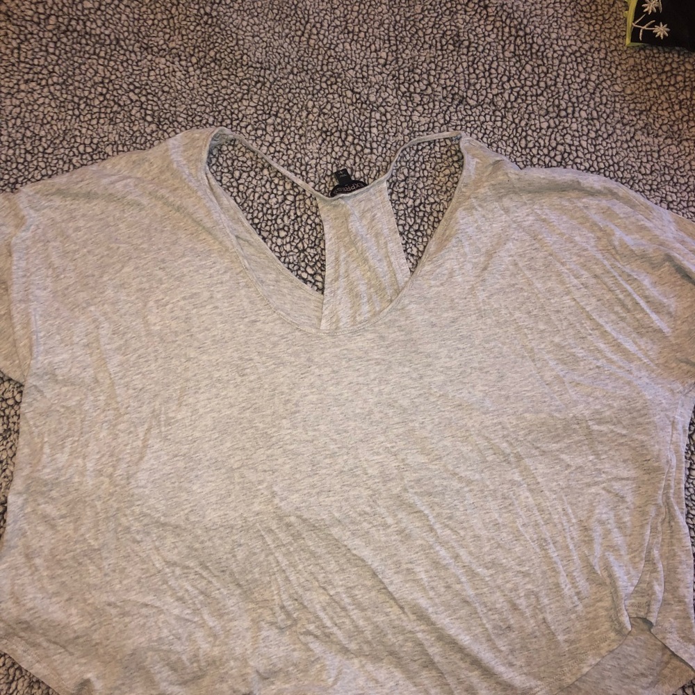 Women’s grey express crop top